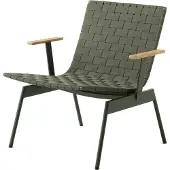 &tradition Ville Outdoor Chaise Longue AV45 Bronze Green