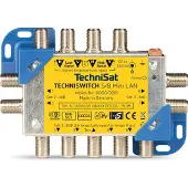 Technisat 0000/3261 Switch5/8miniLAN Commutateur multiple LAN (Multi commutateur), Parabole : accessoires, Argent