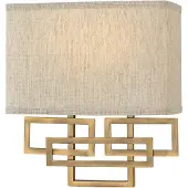 Elstead Lighting Applique murale Lanza, bronze brossé, 2xE14x40W, métal, dimensions : 28,9 x 25,4 x 10,2 cm, IP20,