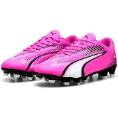 Puma Ultra Play FG/AG Chaussures de football pour hommes - 107763, Couleur:Rose, Chaussures hommes:45