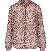QS Chemisier rose ancienne / rose pastel / noir
