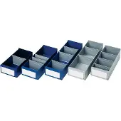 LA-KA-PE Bac d'étagère L300xl160xH100/112mm bleu PS