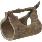 J-Line Decoration tronc + anse bois naturel large