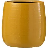 J-Line Cachepot uni ceramique ocre large