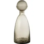 J-Line Vase bouteille + bouchon yara verre greige large