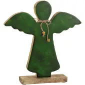 J-Line Ange sur pied vernis vert large