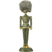 J-Line Casse-noisette fourrure chapeau paillettes resin vert small