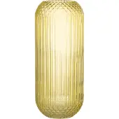 J-Line Vase droit taille verre jaune large