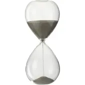 J-Line Sablier decoratif verre/sable gris small