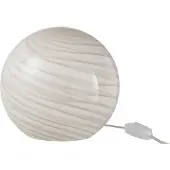 J-Line Lampe Rayures Verre Rond Gris Petit Dany