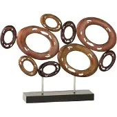 J-Line Cercles ouverts sur pied metal mix