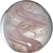 J-Line Presse papier guirlande verre or/rose/blanc large