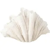 Jline Deco vase coquillage polyresine blanc casse