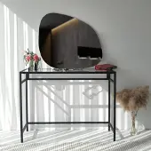 Mioli Decor Locelso Miroir | forme organique | 85x67x2 cm | Noir