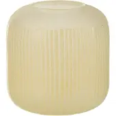 J-Line Vase lignes verre jaune clair small