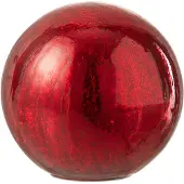 J-Line Boule led verre rouge large