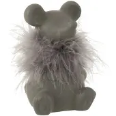 J-Line Souris Gris Porcelaine Small