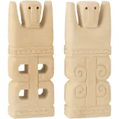 J-Line Statues marie pierre naturel assortiment de 2