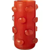 J-Line Vase aruna verre rouge large