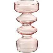 J-Line Vase luna verre rose small