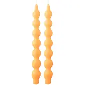 J-Line Boite 2 bougies calebasse fluo orange - 5 heures