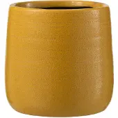 J-Line Cachepot uni ceramique ocre small