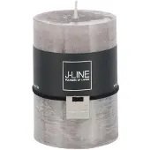 J-Line Bougie cylindre taupe m 39h