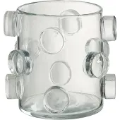 J-Line Vase pebbles verre transparent small