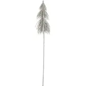 Jline Branche de sapin paillettes plastique argent