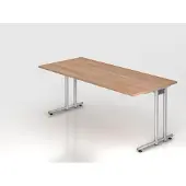 Hjh OFFICE PRO NS19 Schreibtisch nussbaum rechteckig