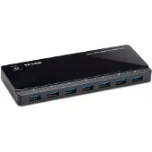 TP-LINK 7 ports USB 3.0 Hub,2 power charge ports