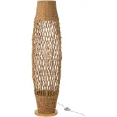 J-Line Lampadaire Métal Torsadé Foncé Naturel