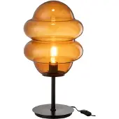 J-Line Lampe de table cuillère à miel verre brun