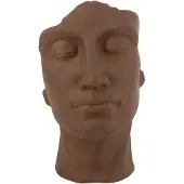 J-Line Cachepot david argile rouille small