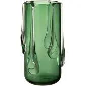 J-Line Vase drippy verre vert large
