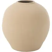 J-Line Vase cassia rond argile naturel large