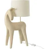 J-Line Lampe de table Cheval Résine Moderne Beige
