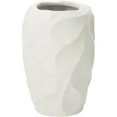 J-Line Vase mirena argile blanc small