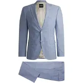 BOSS Costume Regular à micro motif intégral