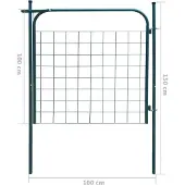 vidaXL Portail de jardin 100x100 cm Vert