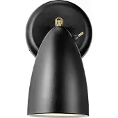 DFTP Applique Nexus Liseuse Ø 10 cm Noir