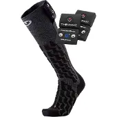 Therm-ic - Chaussettes chauffantes avec batteries - Set Heat Fusion Uni + S-1400B - Taille 35-38 - Noir
