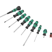 Wera 05134029001 - Jeu de tournevis Kraftform Ball-Grip Set 2 9 pièces (Cruciforme PZ, Escale, Pin-torx)