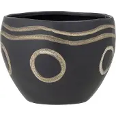 Bloomingville Magnus Pot De Fleurs | Noir | Grès | 82058252