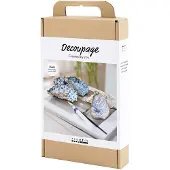Creativ Company Set Hobbies Découpage Coquilles d'huîtres Bleu