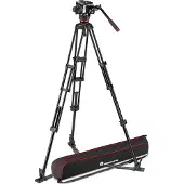 Manfrotto MVK504XTWINGA 504X Rotule Vidéo + Trépied Pied Double GS Kit en Aluminium