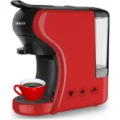 Sogo SS-5675, Cafetière 3 en 1 à capsules multiples, 0,6 l, 1450 W, avec lumière LED, arrêt automatique