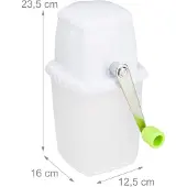Relaxdays Broyeur à glace, Production de glace, Vert, Blanc
