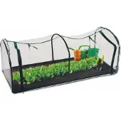 Kinzo Garden Serre en film plastique - avec fermeture éclair - acier - 130x60x50cm