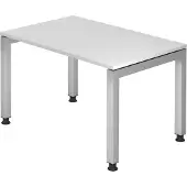 Hjh OFFICE PRO JS12 höhenverstellbarer Schreibtisch weiß rechteckig